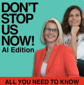 Dont Stop Us Now AI Podcast Logo 2025